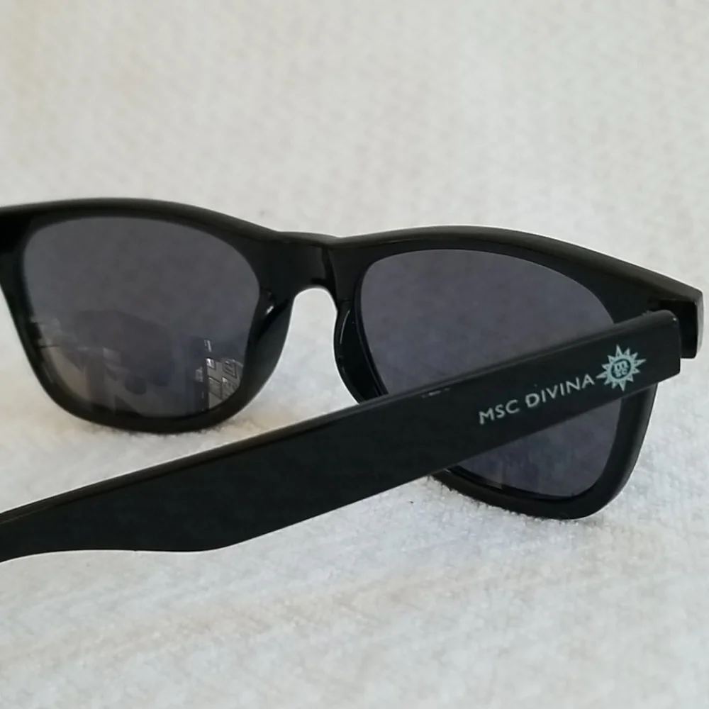 MSC Unisex Chunky Black Sunglasses